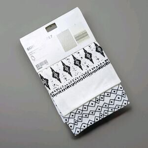 IKEA Set Pack 2 Kitchen Dish Towels Black white patterned Cotton Sommar 2017